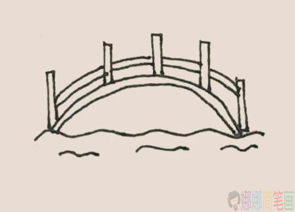 木桥简笔画图片步骤