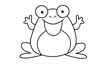青蛙的绘画分解步骤