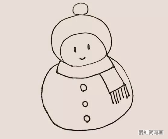 简笔画之雪人