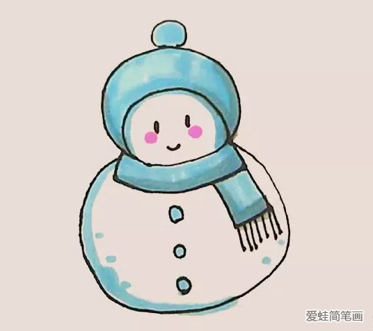 简笔画之雪人