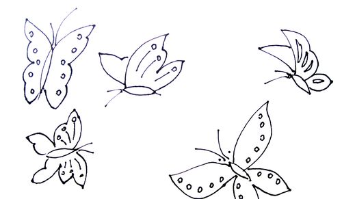 蝴蝶的简笔画画法介绍