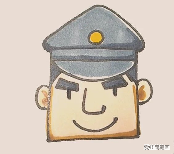 简笔画之警察