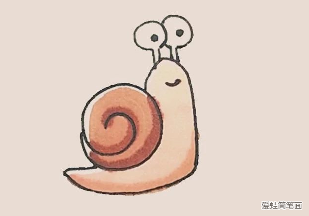 简笔画之蜗牛