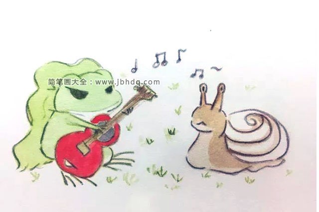 旅行青蛙弹吉他