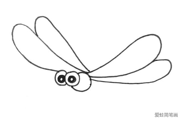 简单七步画出漂亮的蜻蜓简笔画