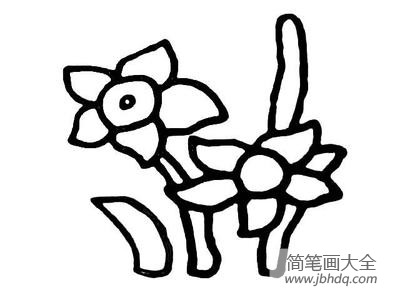 美丽花朵简笔画 花朵图片简笔画