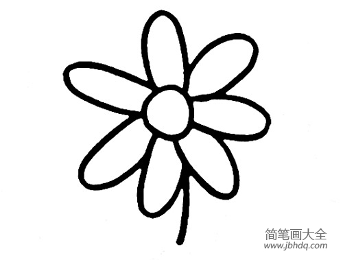 小花简笔画画法