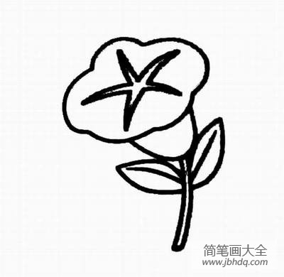 牵牛花简笔画素描 牵牛花简笔画图片