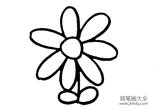 小花简笔画画法