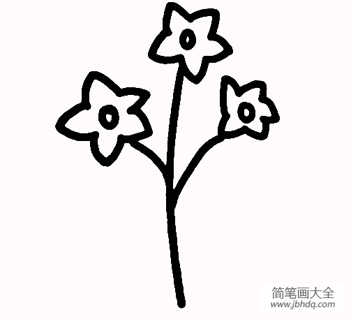 水仙花简笔画画法