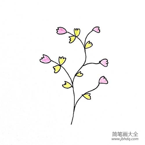 漂亮的小花简笔画画法