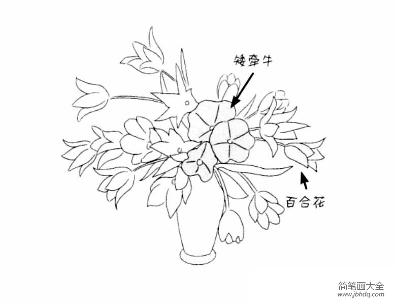 花瓶里的插花