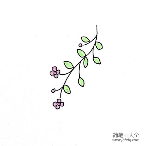 漂亮的小花简笔画画法