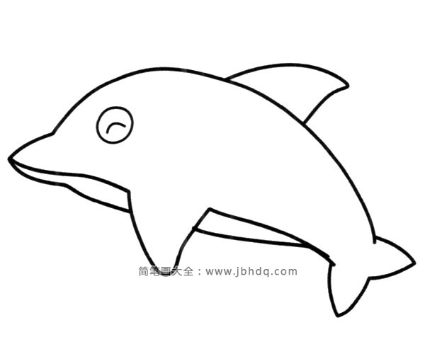 简单的海豚简笔画