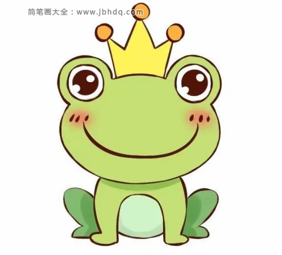 萌萌哒青蛙王子简笔画1