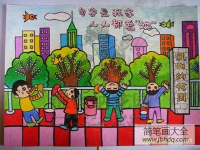 四年级国庆节图画 小学生国庆节图画大全