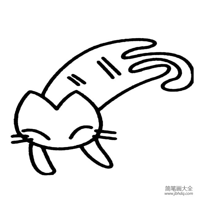 小猫简笔画图片大全 卡通小猫简笔画