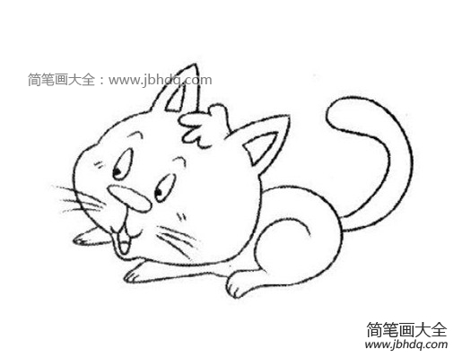 小猫简笔画图片