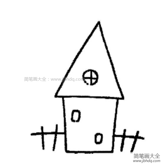 幼儿简单的建筑物简笔画