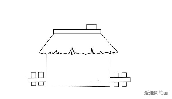 卡通房子简笔画