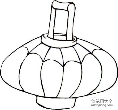 国庆节灯笼简笔画 灯笼的简笔画图片大全