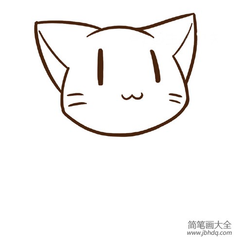 穿卫衣的小猫简笔画