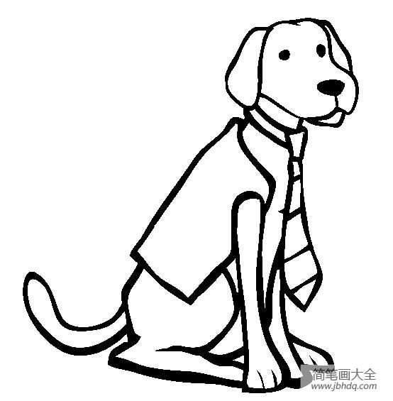 小狗图片大全 拉布拉多猎犬简笔画图片