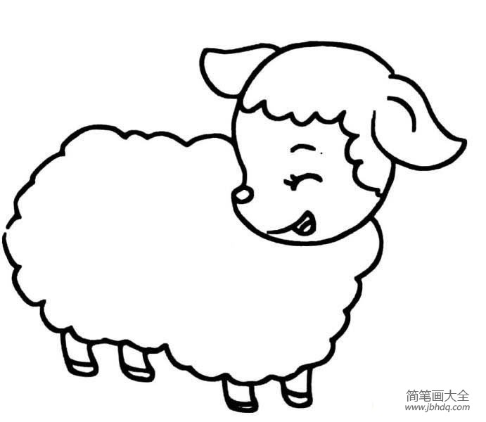 小羊羔简笔画