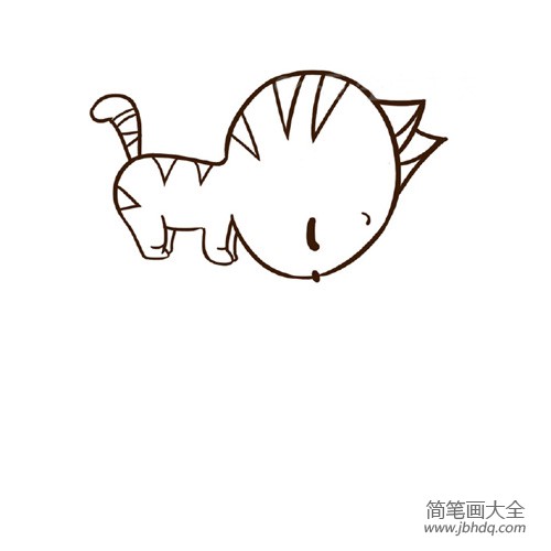 小猫和小鱼简笔画图片