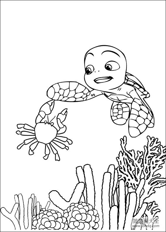 卡通小海龟简笔画图片