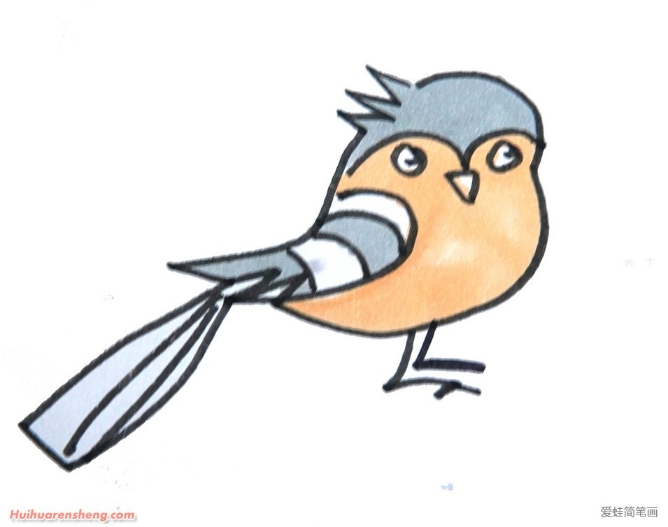 唱歌的小鸟简笔画