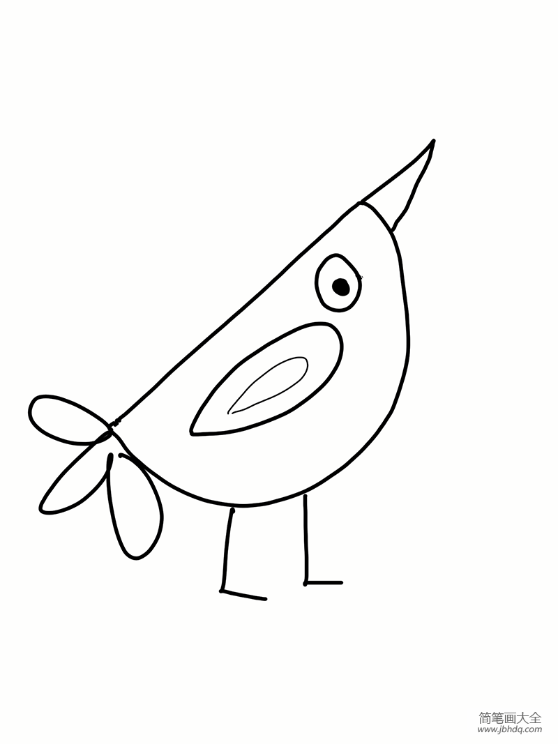 幼儿园小鸟简笔画