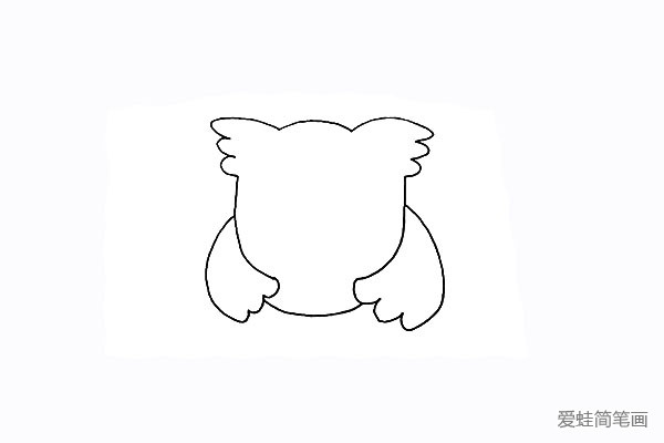 5.用弧线连接翅膀是猫头鹰的身体部分。