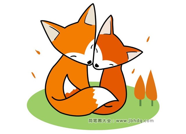 狐狸简笔画图片