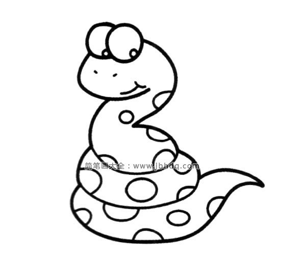 可爱的卡通蛇简笔画图片
