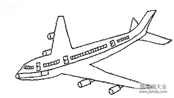 简笔画飞机作品欣赏
