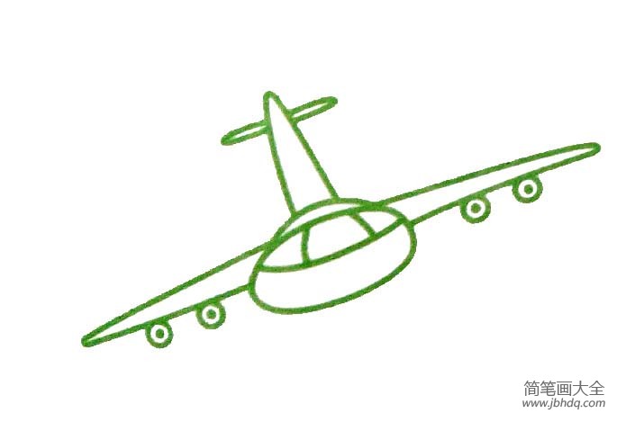 一组简单的飞机简笔画图片