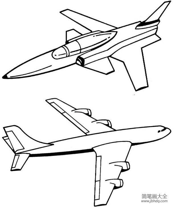 儿童飞机简笔画教程