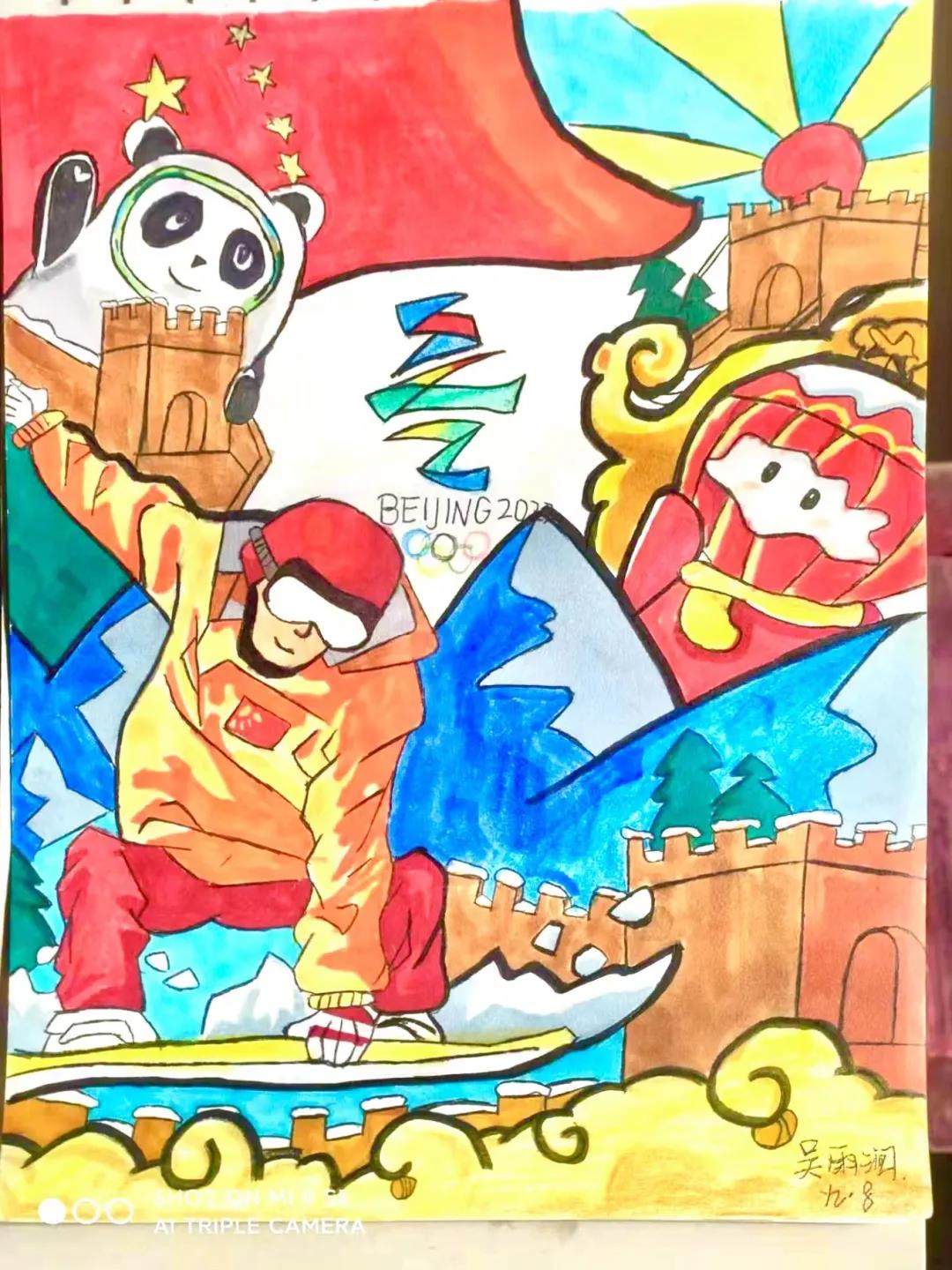 “助力冬奥会，一起向未来”主题绘画-图2