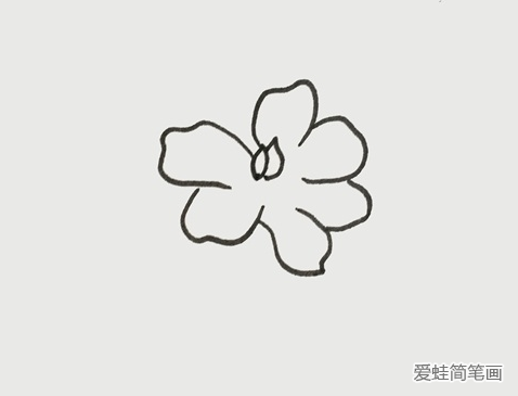 栀子花简笔画