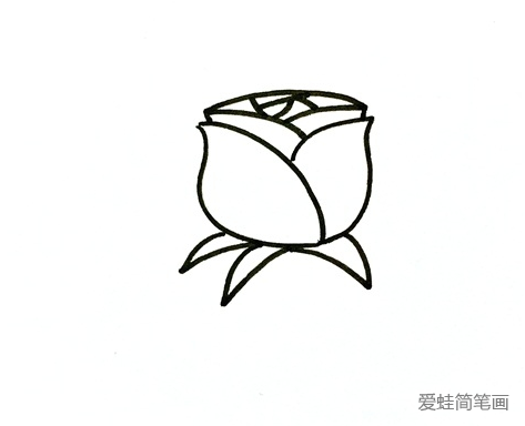 玫瑰花简笔画