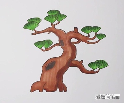 松树简笔画