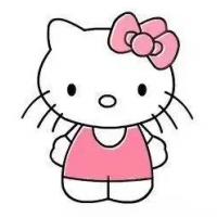 超可爱的粉粉Kitty猫的画法