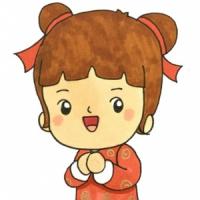 拜年的小女孩