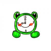 青蛙闹钟怎么画