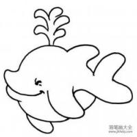 动物简笔画 海洋动物鲸鱼简笔画