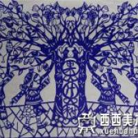 二等奖儿童获奖科幻画《果树汁》欣赏