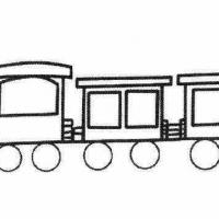 儿童简笔画火车,火车简笔画图片