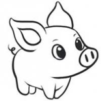 可爱的小猪简笔画步骤图解教程 一起来学画吧