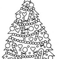 精美的圣诞树简笔画图片